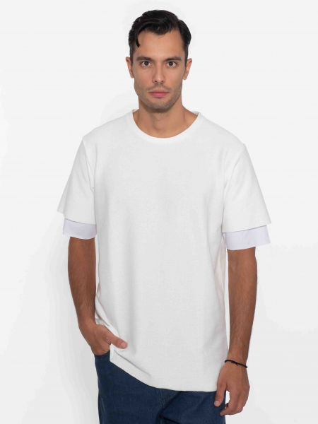 NINETEEN T-shirt X22-1055 Λευκό